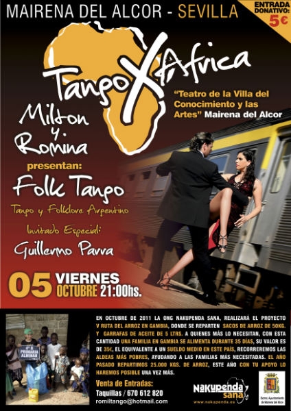 Tango X África de Milton y Romina