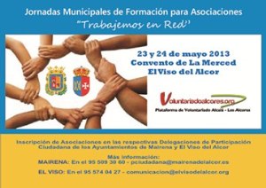 Cartel de las Jornadas Municipales de Formación para Asociaciones 'Trabajemos en Red'