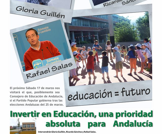 Invertir en Educación, una prioridad absoluta  para  Andalucía