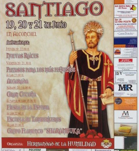 Velá de Santiago Apostol. Organizada por la Hermandad de la Humildad