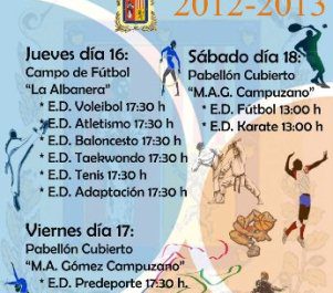 Cartel de la clausura de las Escuelas Deportivas Municipales 2012-13