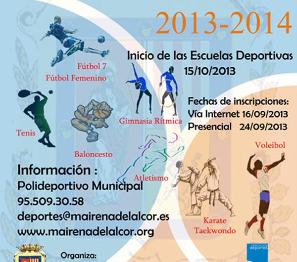 Plazas disponibles en la Escuelas Deportivas Municipales 2013/2014