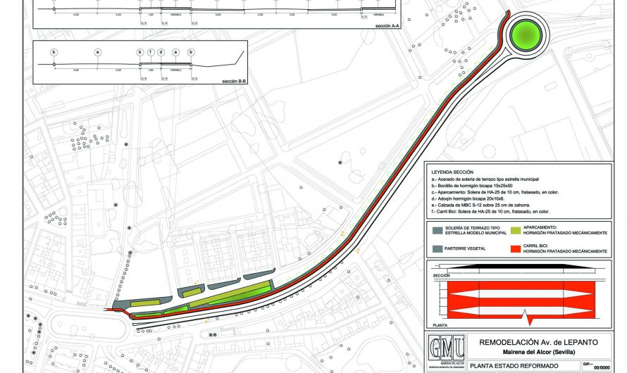 Así serán las obras de remodelación de la avenida de Lepanto, que ya han comenzado