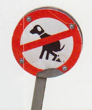 Prohibición cacas perro