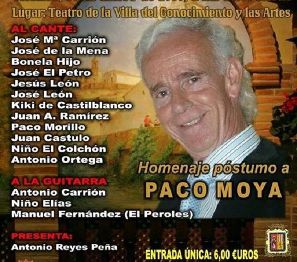 Festival de Cante Flamenco en homenaje a Paco Moya