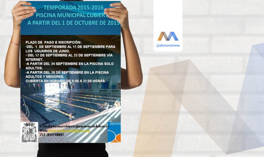 Inscripción a la Nueva Temporada Piscina Cubierta y Gimnasio